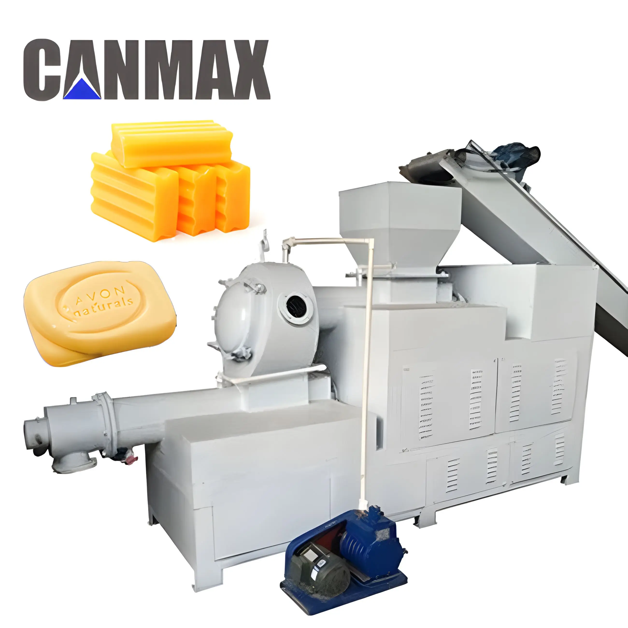 CANMAX Fully Automatic Small Scale Bar Soap Making Machine Soap Plodder Machine Solid Soap Production Line