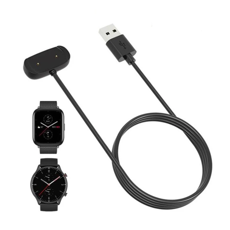 Portable USB Charging Cable For Amazfit Bip 3 Smartwatch Magnetic Power Adapter Charge Cord Charger Wire Line For Amazfit Bip3