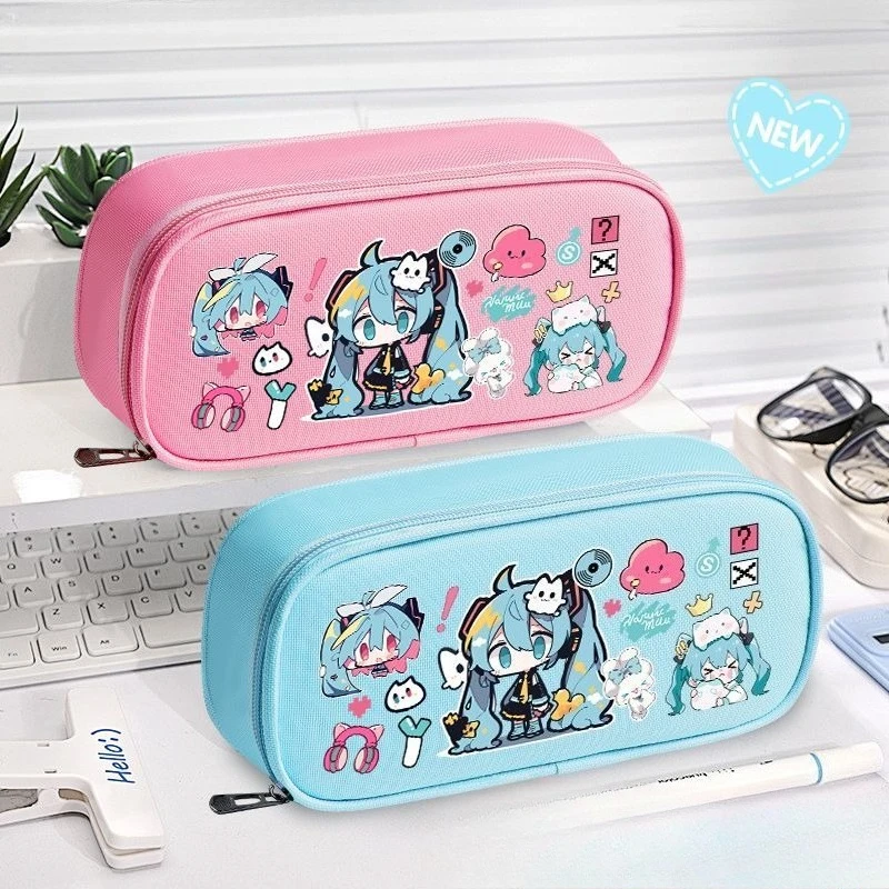 Hatsune Miku large-capacity student pencil bag miku high-looking and cute student storage pencil bag anime peripheral gifts