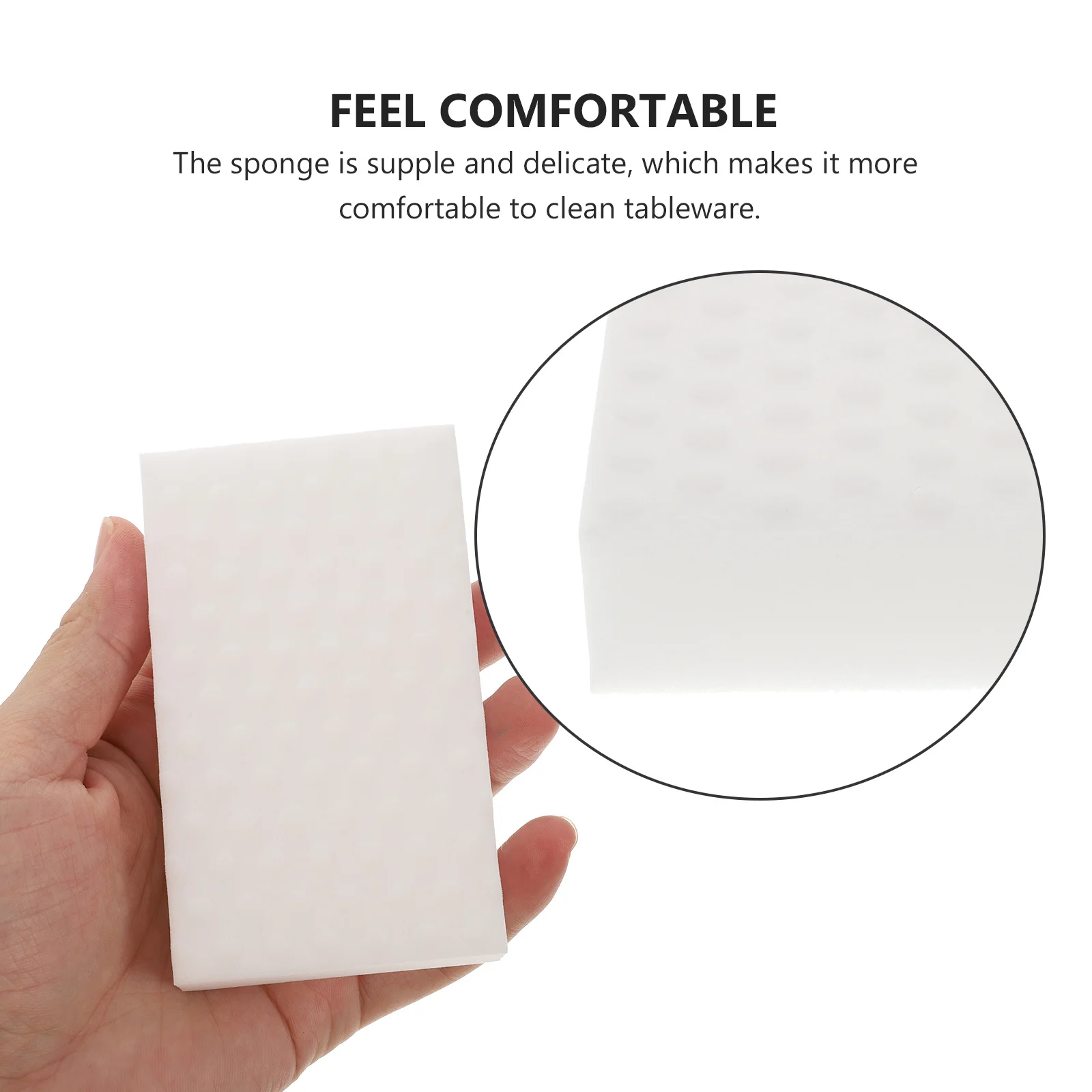 

10Pcs Stain Removal Sponge Blocks Durable High Density Kitchen Cleaning Sponges Practical Dish Cloths Household Cleaning