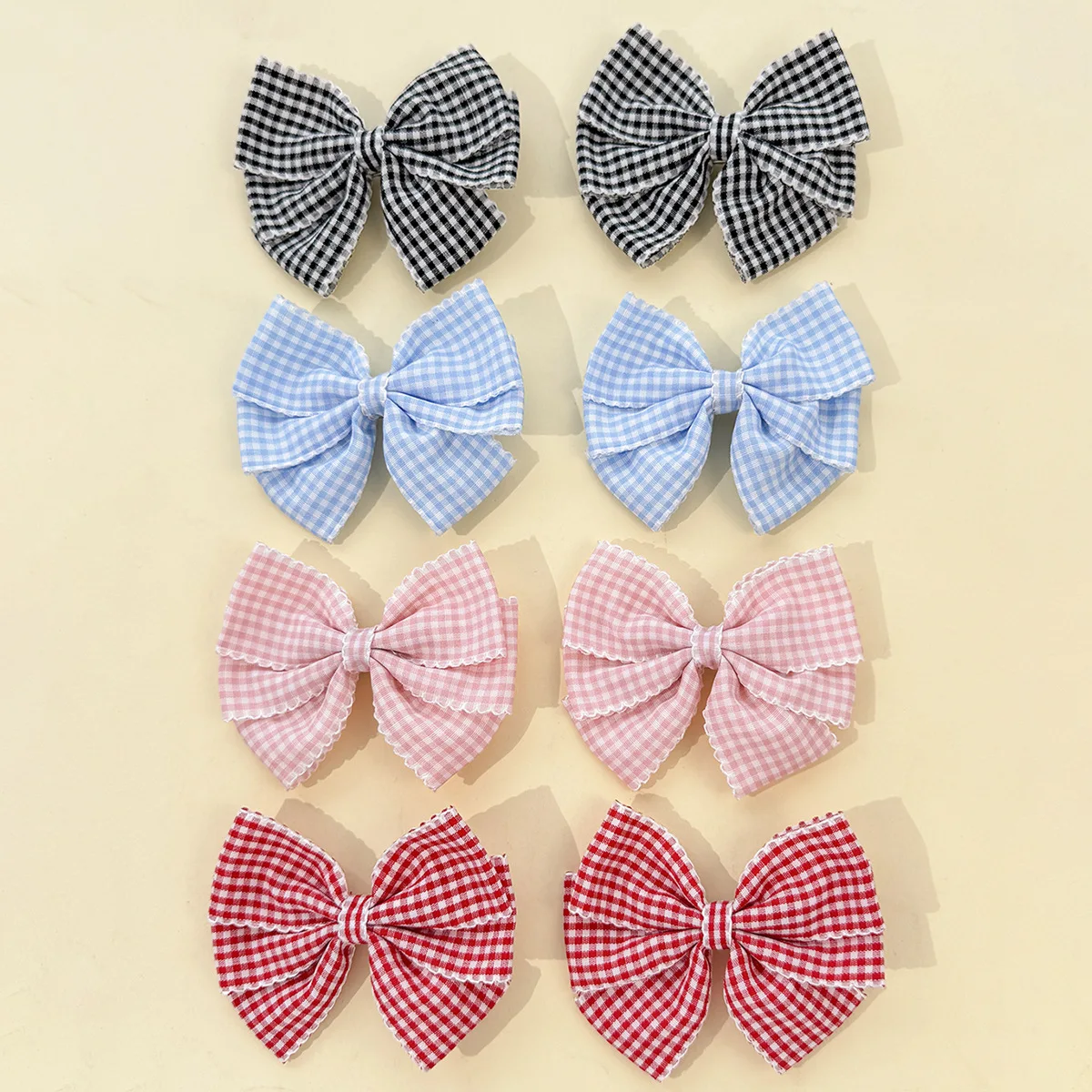 24pc-women's-fashionable-plaid-hair-clips-sweet-kawaii-lolita-hairpins-versatile-hairgrips-hair-accessories-for-girls-children