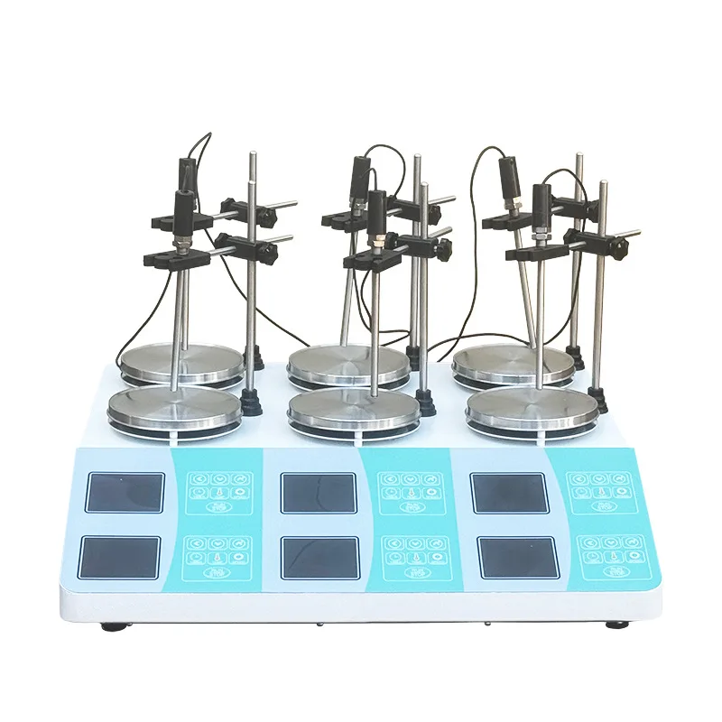 

Six multi-head constant speed magnetic stirrer constant speed constant temperature laboratory speed display