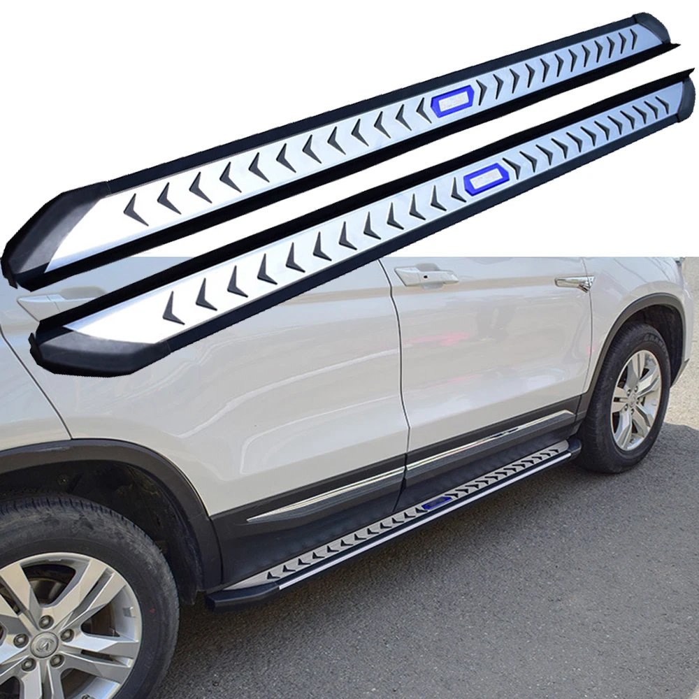 2PCS Side Step fits for Honda Ridgeline 2017 2018 2019 2020 2021 2022 2023 2024 Running Board Nerf Bars Stairs Aluminium Pedal