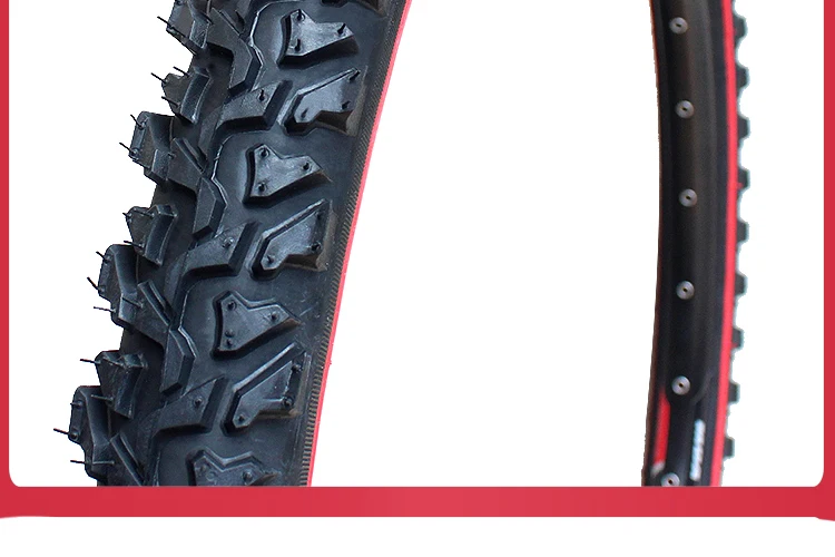 2PCS KENDA K849 24/26 zoll Berg MTB Fahrrad Reifen BMX 24*1,95/26x1,95/2,1 Schwarz Rote Linie Verdickt Cross-country Reifen – Detail 7