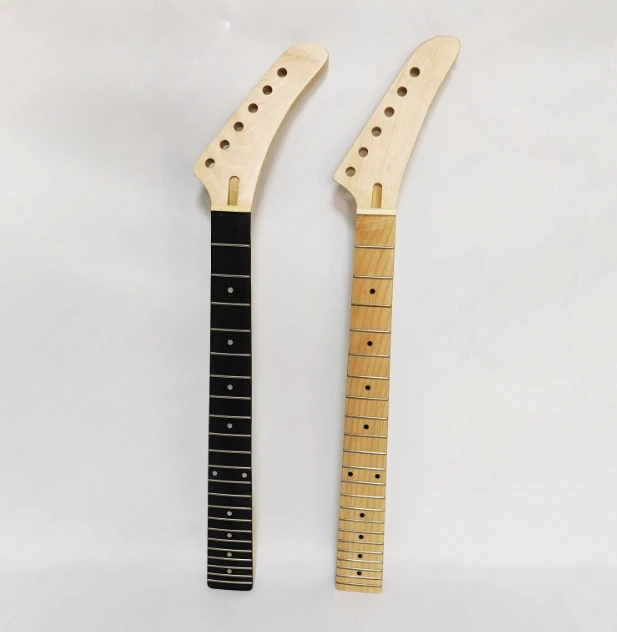T Style 6 String 22 Fret Maple Guitar Neck, Rosewood Fingerboard with Truss Rod for Electric Guitar