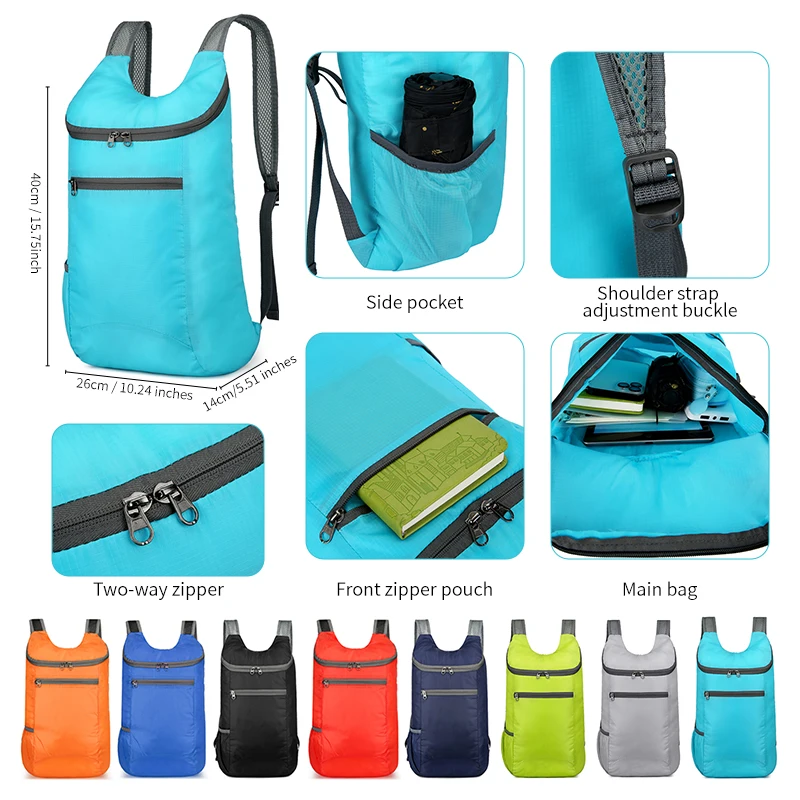 

Дорожная сумка выходного дня, складной легкий рюкзак, деловой рюкзак большой вместимости для путешествий, спортивный стиль