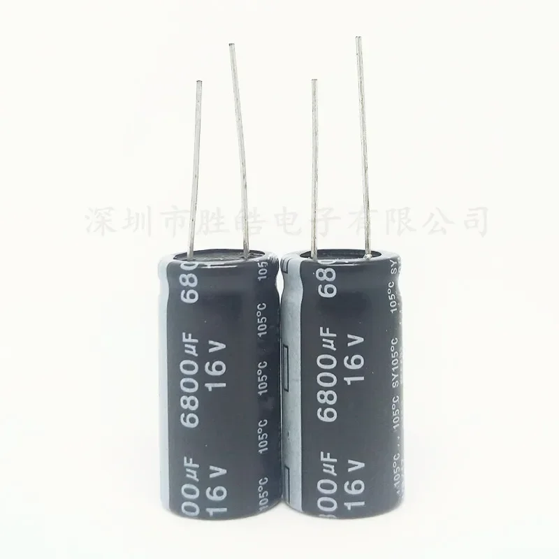 

5pcs 16V6800UF High-quality Volume 16*25mm Aluminum Electrolytic Capacitors 16V6800UF Size：16x25（MM）