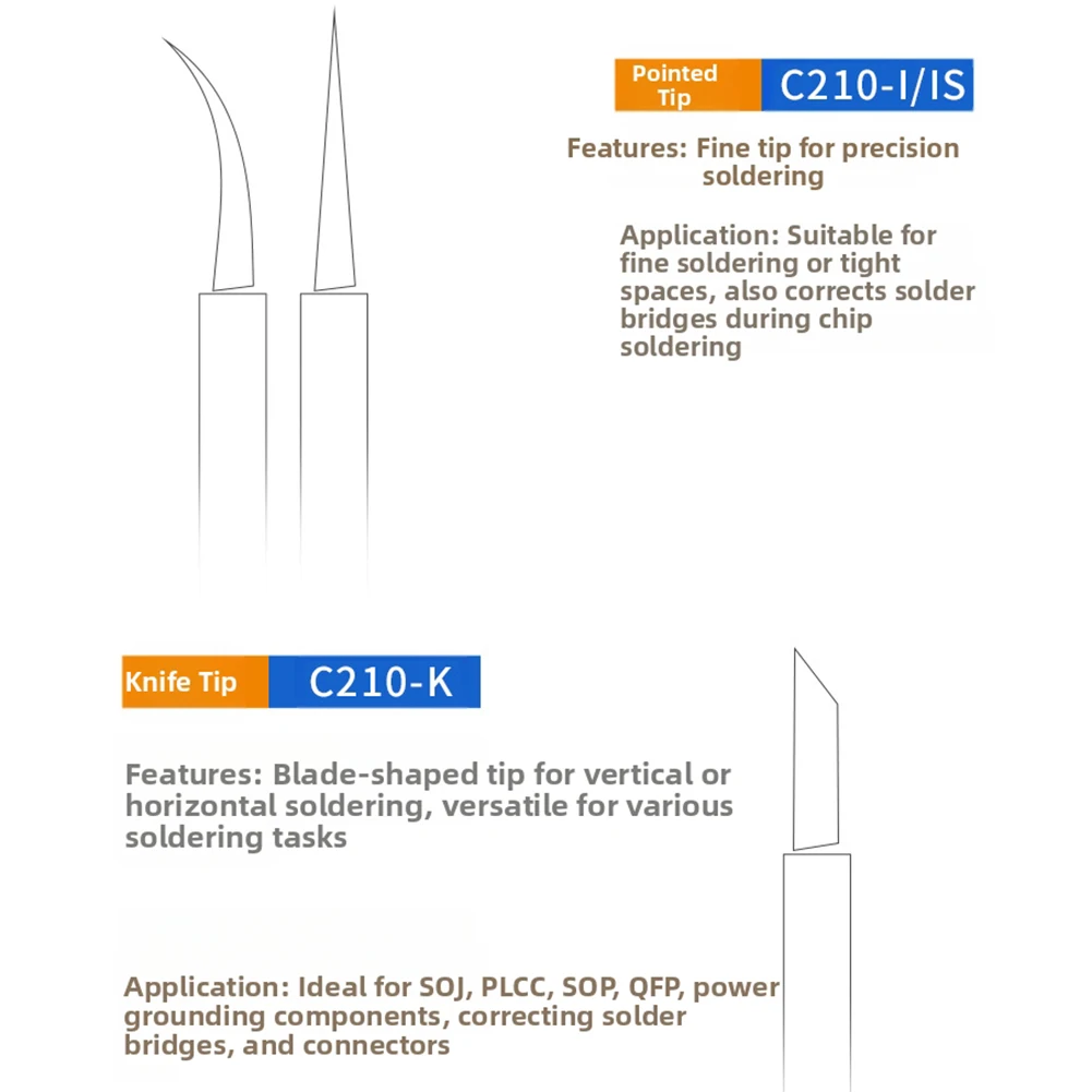 

1 шт., набор паяльных жал, металлическое сварочное жало для припоя, сменные нагревательные элементы, прямой наконечник, изогнутый наконечник для паяльной станции
