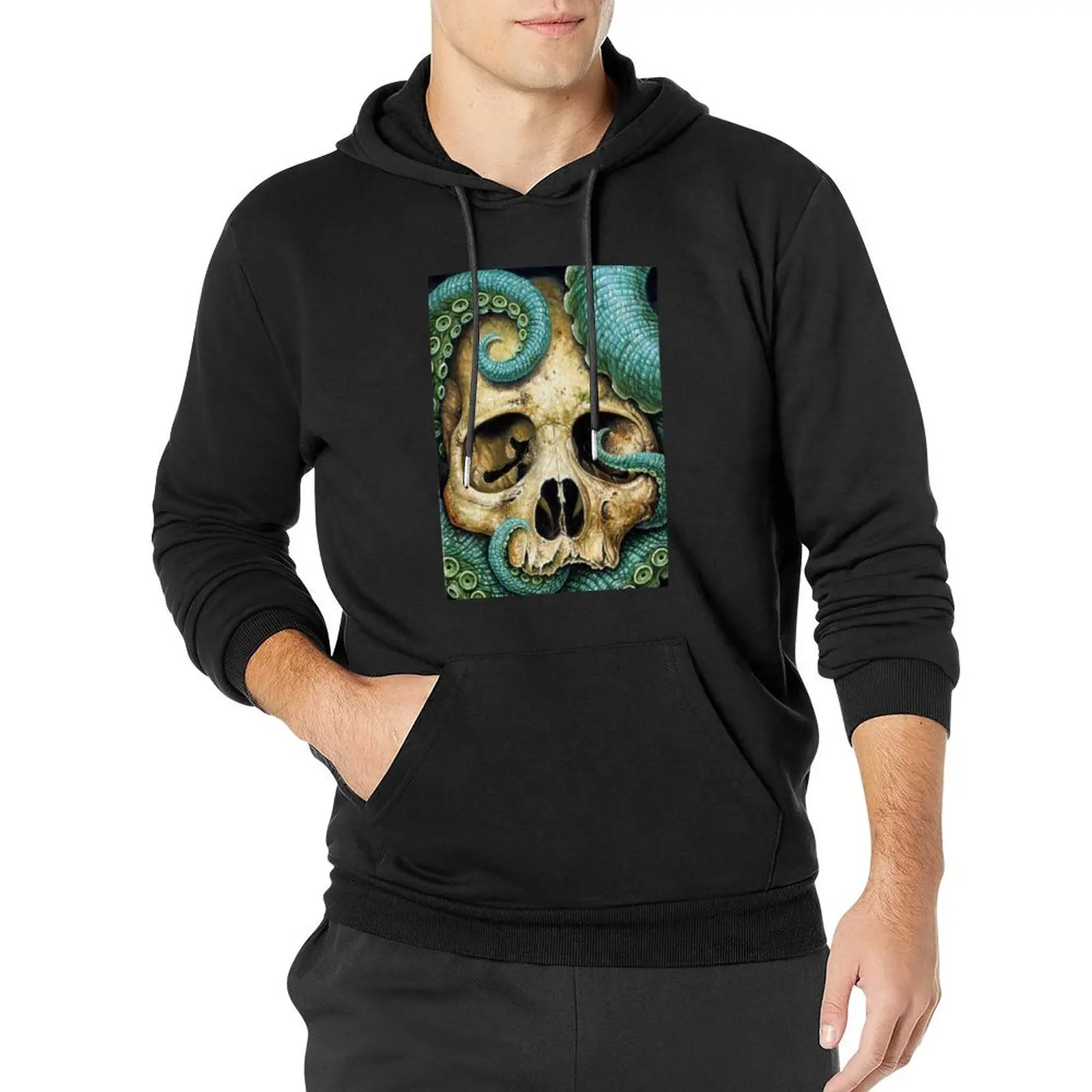 

tentacle skull Pullover Hoodie autumn new products men wear aesthetic clothing winter clothes hoodie streetwear