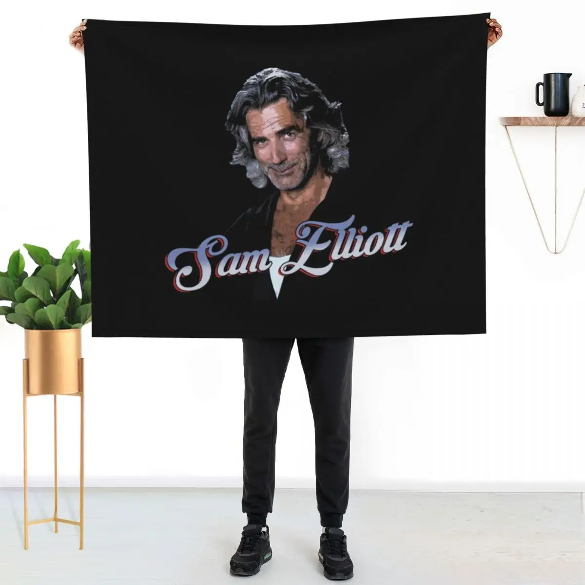 Sam E lliott as Wade Garrett from Roadhouse Throw Blanket Travel Picnic Summer Beddings Baby Soft Big Blankets
