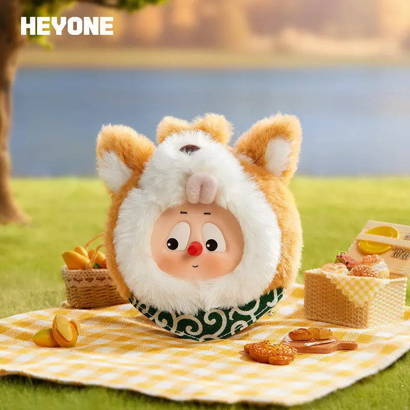 

HEYONE Emodo Furry Animal City Blind Box Plush Doll Bag Pendant Fluffy Plush Toy Ornament Holiday Gift For Adult Collectors