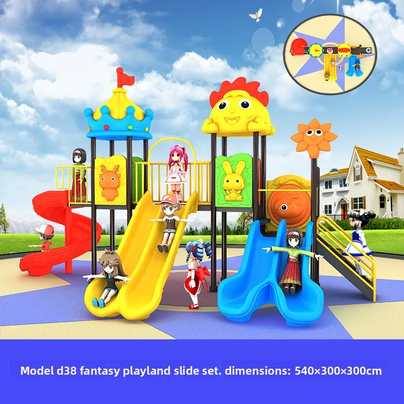 

Детская уличная горка по индивидуальному заказу для забавных приключений на детской площадке