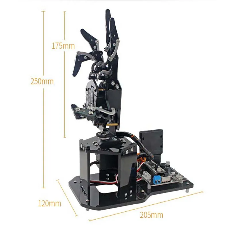 5 Dof Bionische Robotische Hand Palm UHand2.0 Compatibele Somatosensorische Open Source Robot Voor Arduino/STM32 Programmeerbare Hand DIY Kit