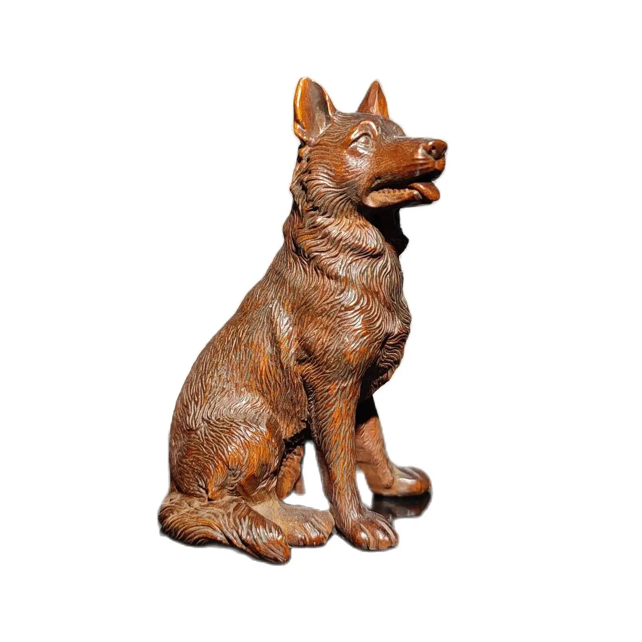 Wood Carving Foo Dog Statue Lovely Home Decor Ornaments Chesapeake Bay Retriever decorative sculpture home decor