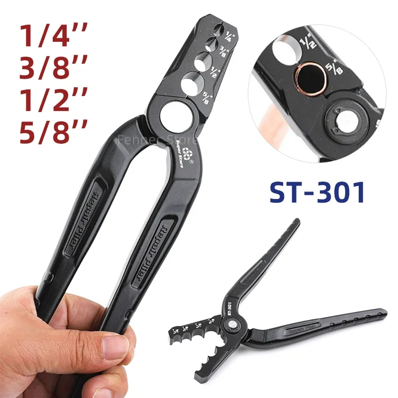 Copper Tube Repair Pliers Compound Rounder and Flat Folding Tube Fix Leaks Quickly Easily Versatile Round Plier Tool DSZH ST301