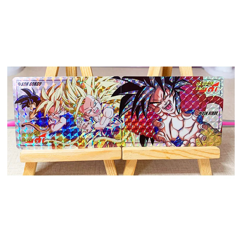 

2pcs/set Dragon Ball Z GT Refraction Process Super Saiyan Heroes Battle Card Ultra Instinct Goku Vegeta Game Collection Cards