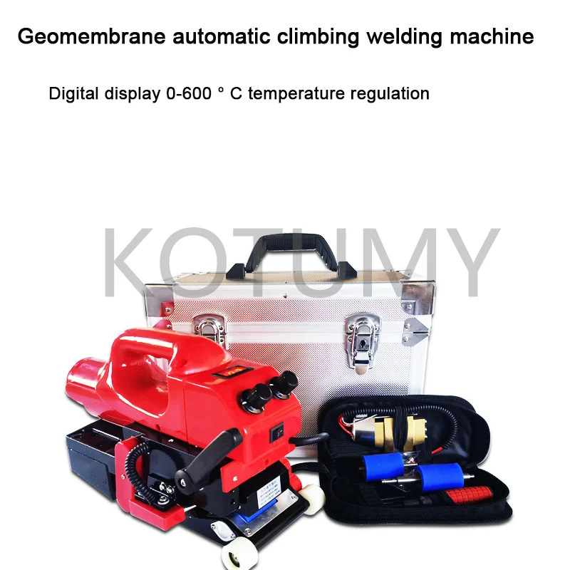 Geomembrane Welding Machine Hot Wedge Welder HDPE Sheet Plastic Pond Liner Welder PVC Repairing Welding Machine 1100W