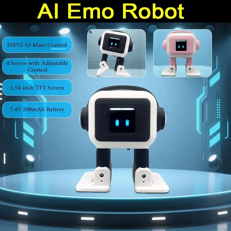 Smart Emo‑Pet Robot, Voice Recognition, Interactive Chat & Dancing Functions, Cute Electronic Toy, Ideal Gift for Kids