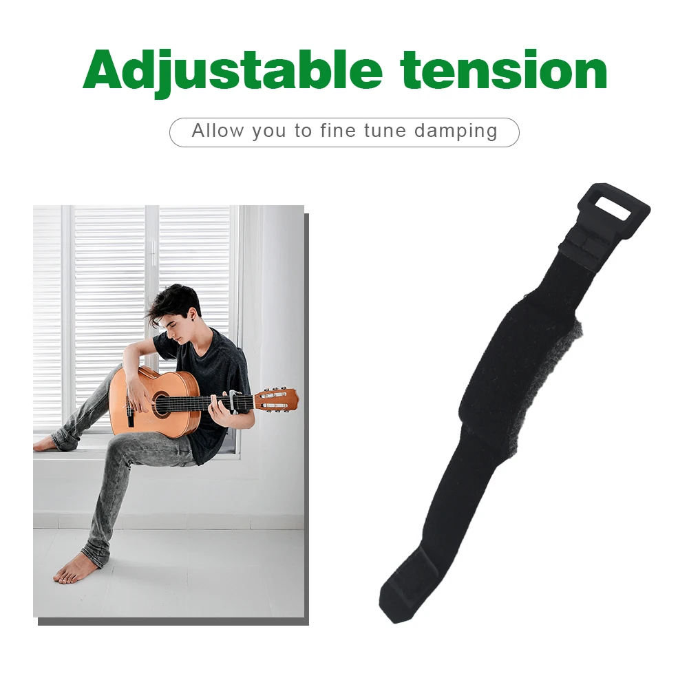 Guitar Fret Strings Mute High-elastic Cotton Guitar Strings Noise Damper Muter Wraps Easy To Use for Bass Ukulele