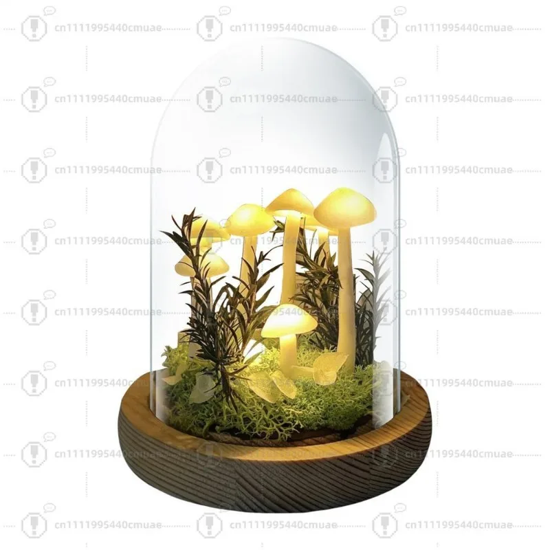 Mushroom Table Lamp Handmade LED Mushroom Lamp Novelty Nightlight Project Small Mushroom Lamp Arts and Crafts for Girls