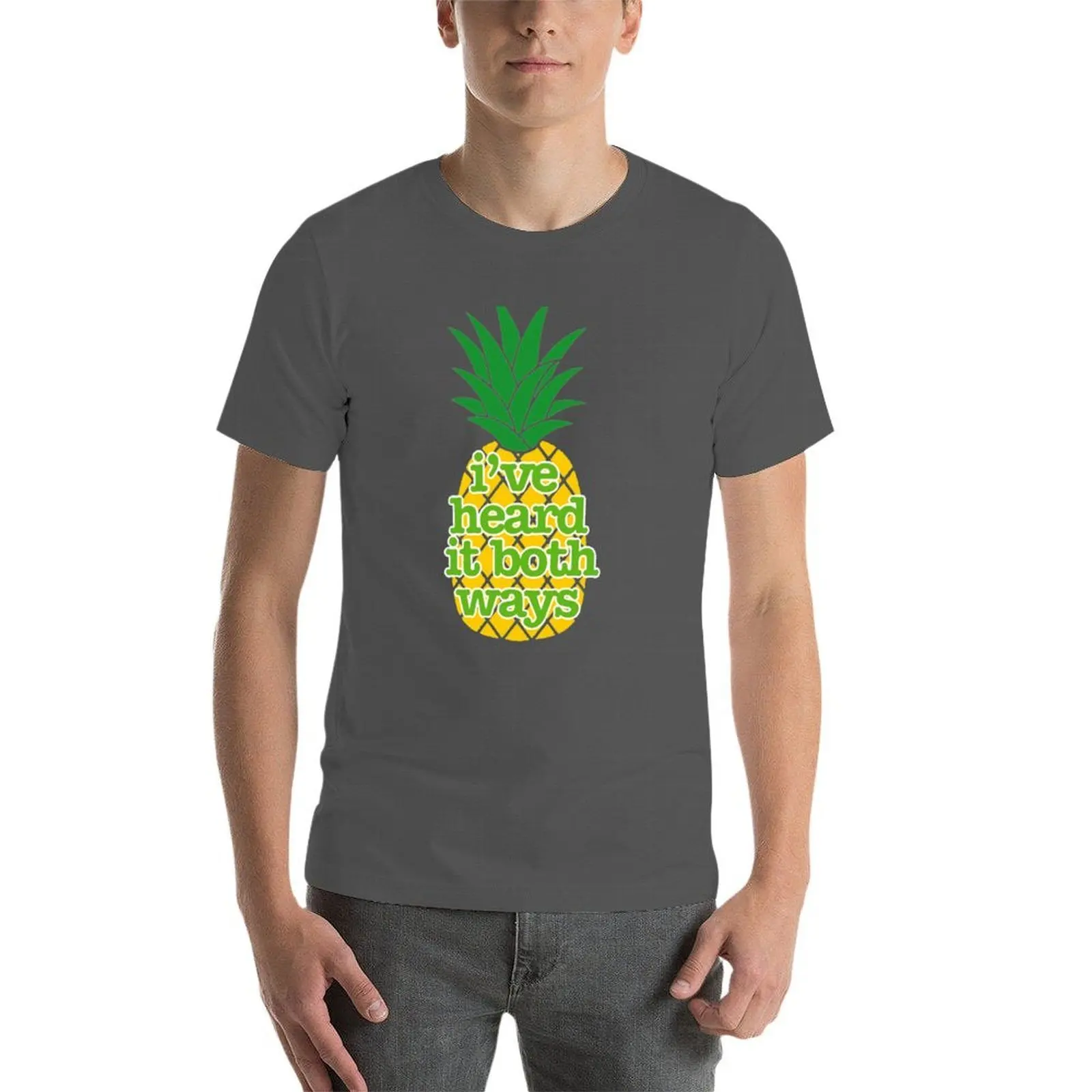 نفسية- لقد سمعت ذلك كلا الطري تي شيرت مضحك تي شيرت الظلام الفكاهة رجل تي شيرت تيشيرت صيفي