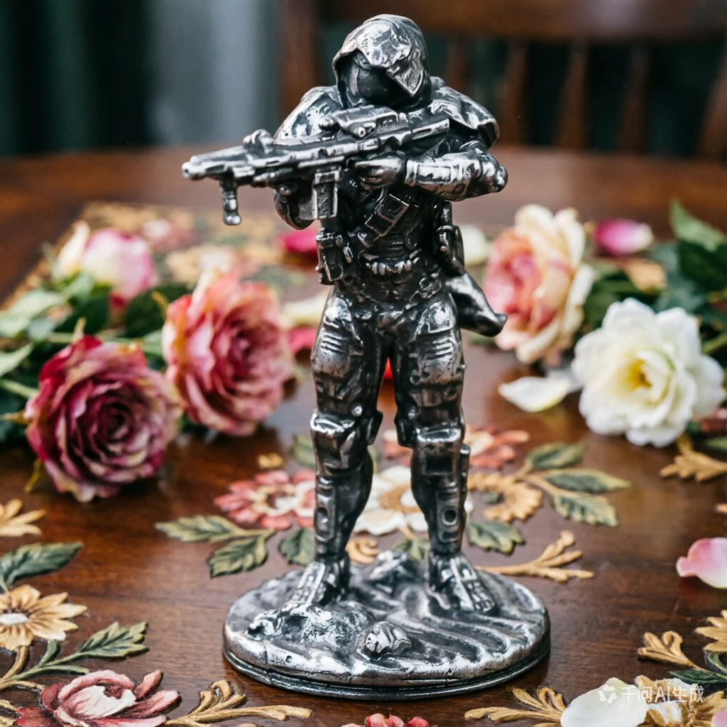 Alloy metal wasteland hunter army soldier model hand-made finished car carrier tabletop game chess piece jewelry toy gift