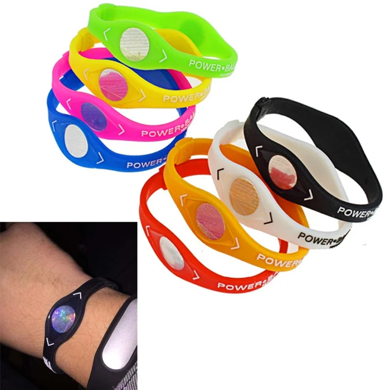 Power Energy Health Original Bracelet Silicone Sport Wristbands Balance Hologram code