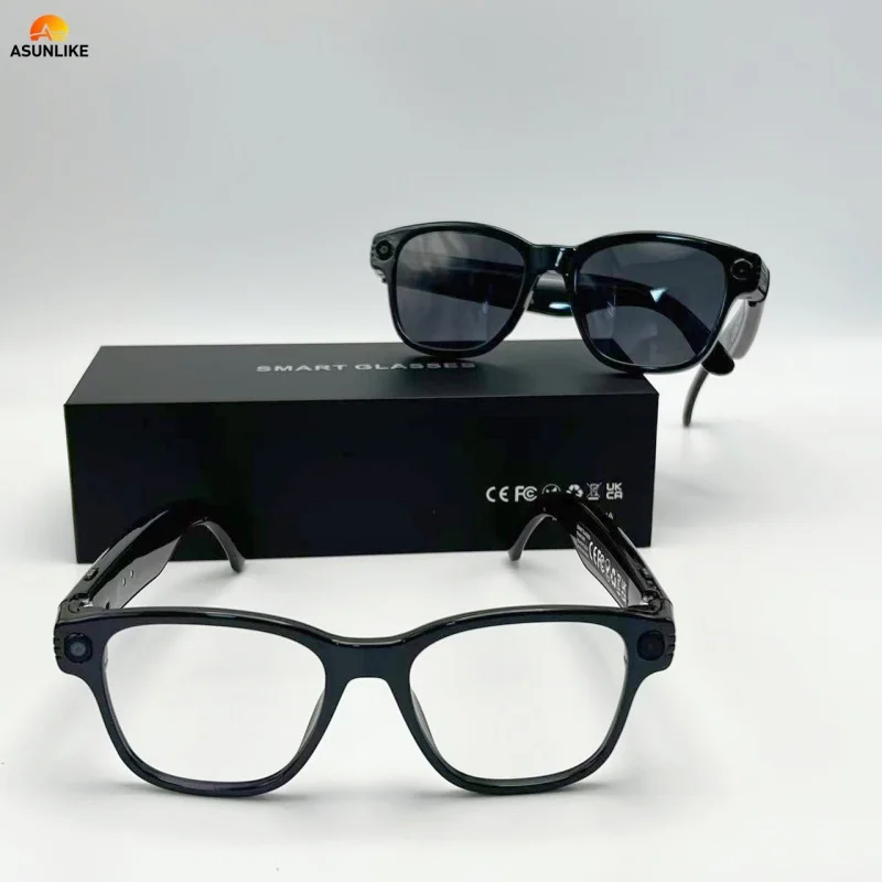 New Version L801 Smart Glasses with Camera 8MP Pixel Take Video Picture 4GB WiFi Contact AI ChatGPT  Translation Smart Sunglass