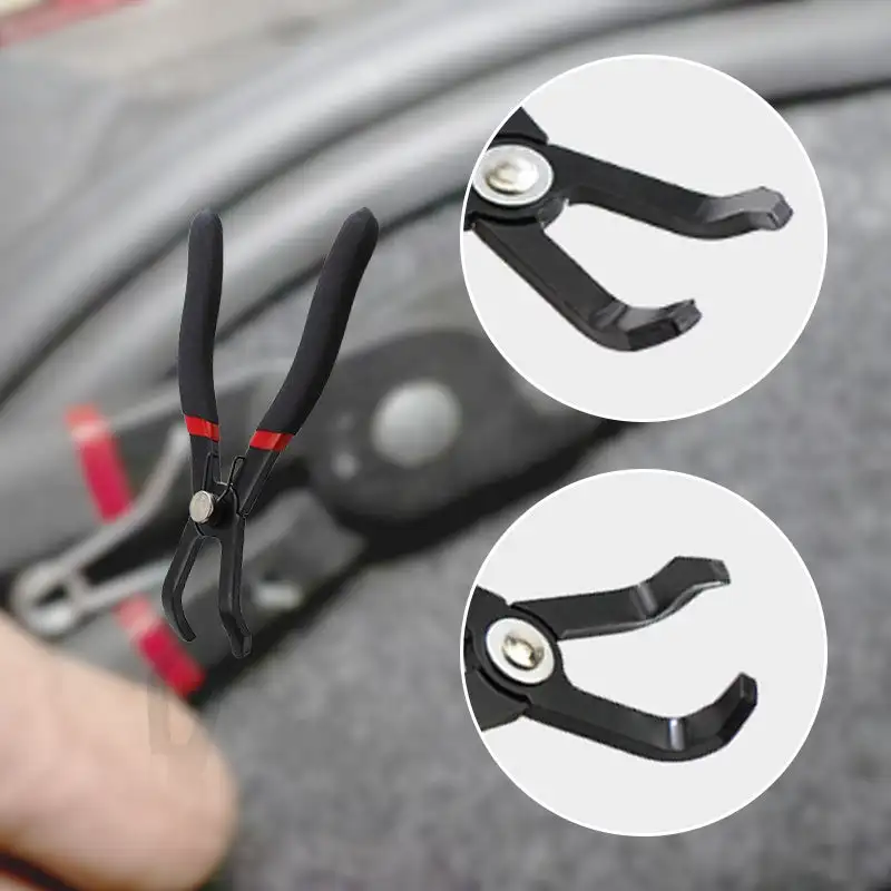 30° 80°Push Pin Pliers Removal Plastic Poly Rivet W/Center Pin Panel Clip Fastener Quickly Removes Plastic Anchors