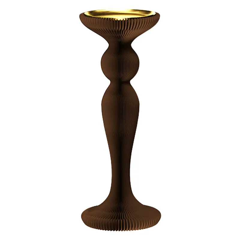 

Qingmei Chuhe side flower stand elegant curve art flower stand literary and romantic atmosphere display booth decorative column