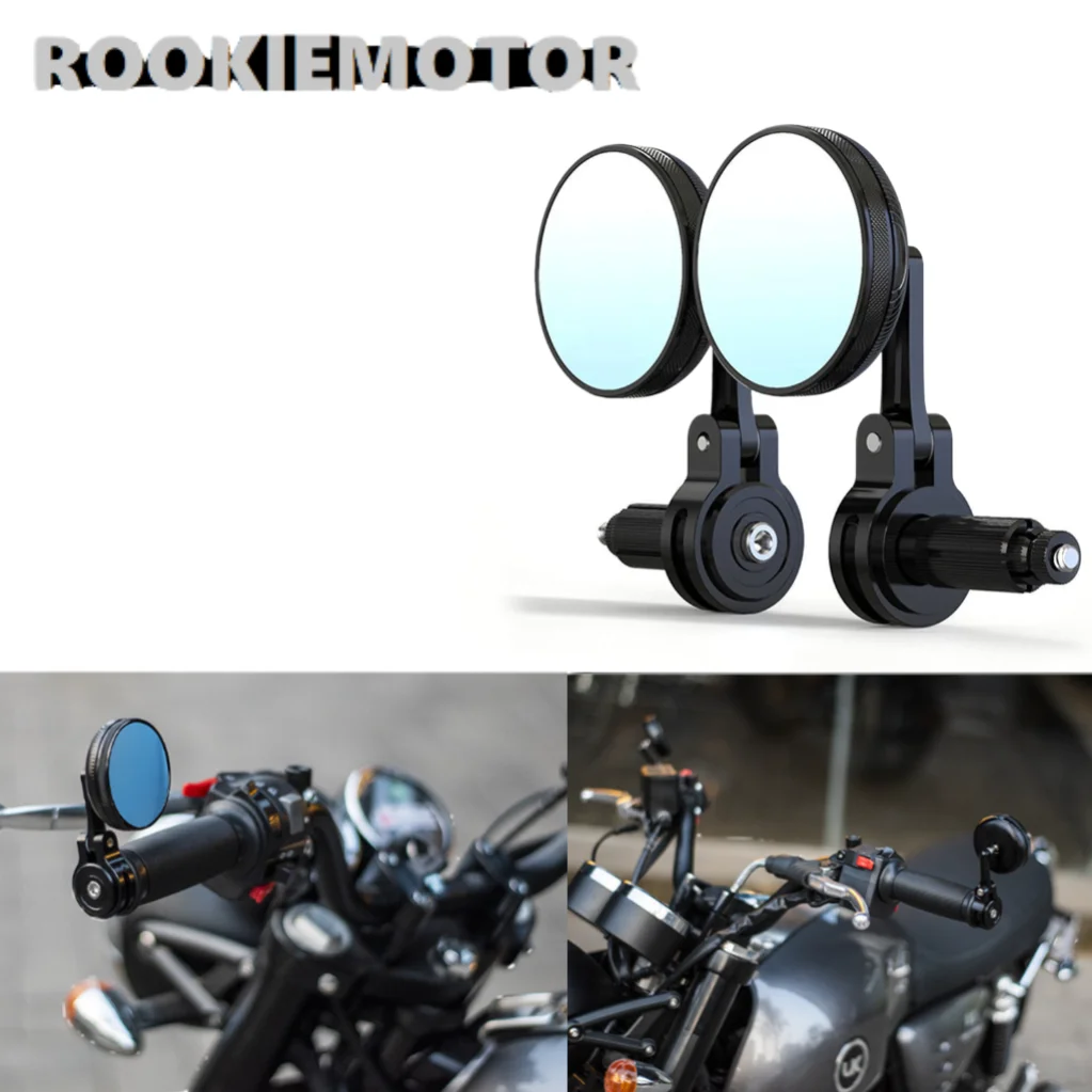 For Honda CB650R/CM500 YAMAHA XSR900 KAWASAKI Z650RS/Z900RS VULCANS Motorcycle 22MM Retro Handlebar Rearview Mirror Side Mirrors