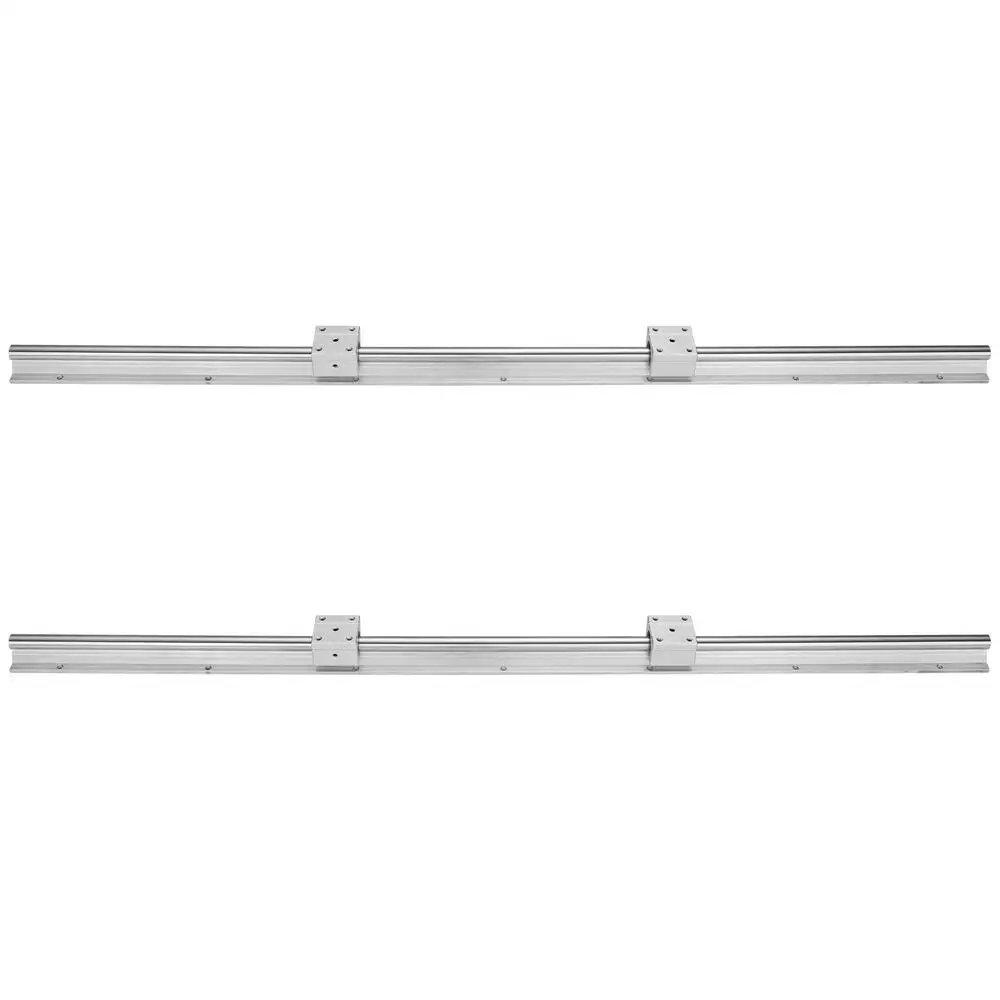 Linear guide, linear rail, 2 pcs. SBR16-800 mm carbon steel aluminum guide rail with 4 pcs. SBR16UU sliding blocks, linear bearing, bearing block, CNC parts for 3D printers, milling/turning machines
