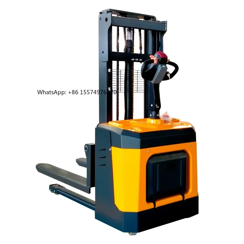 Hot Sale 1.5ton Electric Pallet Stacker 1.6m-3.5m Lifting Walking Type Electric Pallet Truck Forklift Electric Lift Table