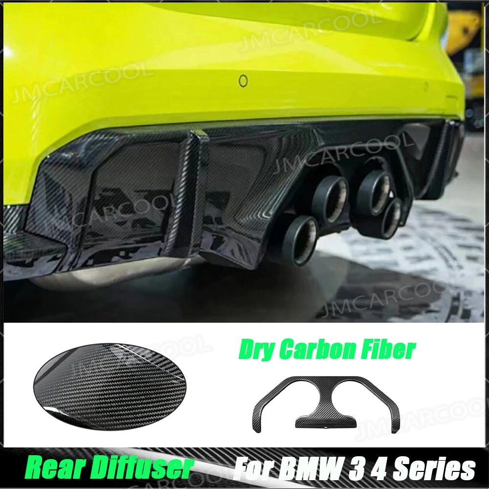 

Real Dry Carbon Fiber Car Rear Bumper Lip Air Vent Splitter Fender Rear Outlet Trim For BMW G80 G82 G83 M3 M4 2021 2022+