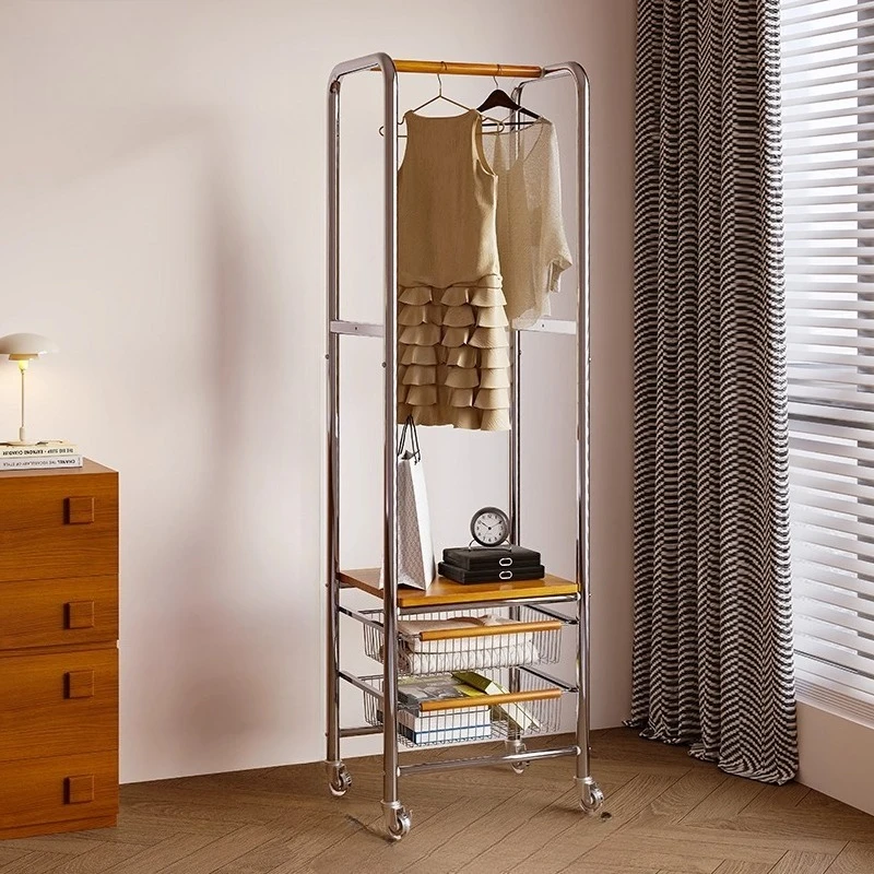 Indoor Coat Racks Space Saving Organizer Garment Dress Rail Coat Racks Clothes Storage Arara De Roupa Hallway Furniture