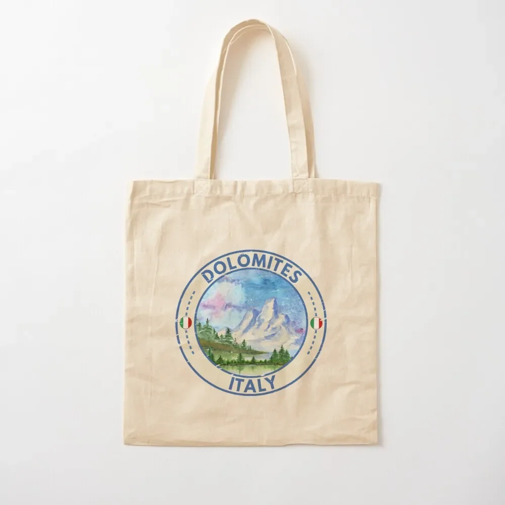 

Dolomite Mountains Italy Watercolor Tote Bag shopping bag ecological bags supermarket folding bag