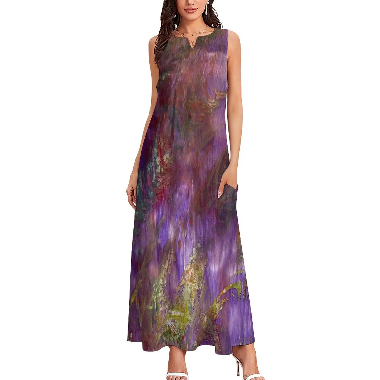 Mardi Gras Long Dress summer clothes for women Women's summer long dress