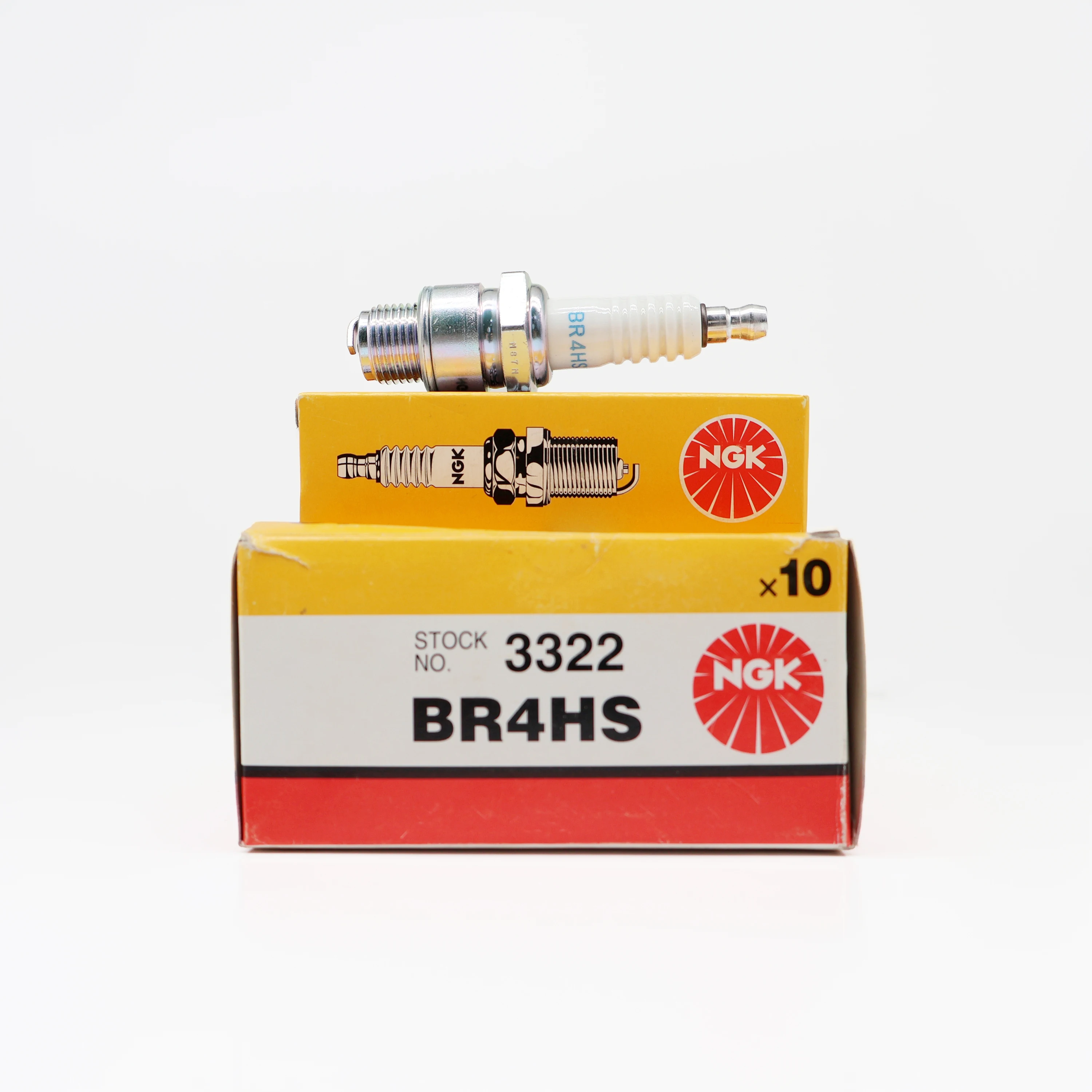 NGK Nickel Spark Plug BR4HS 3322 Genuine for SUZUKI,KUBOTA,YANMAR,KAWASAKI,HONDA OEM:0948200358,1236667710,1236667716