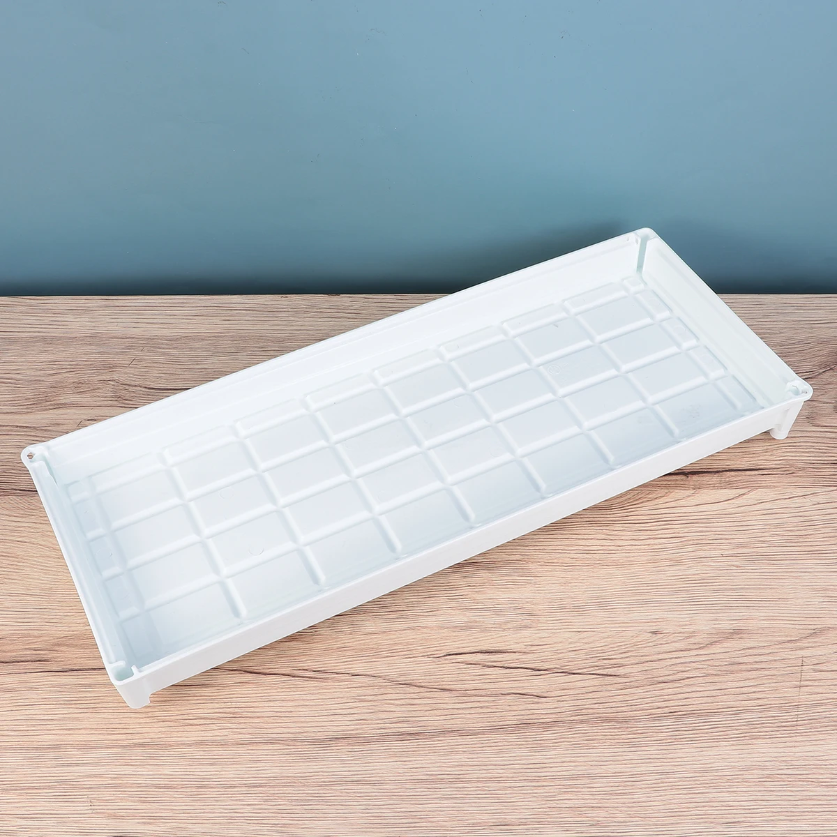 صينية زراعة الصرف البلاستيكية سميكة مستطيلة بوعاء زهرة شرفة نبات داخلي St تخزين المياه مادة الراتنج المضادة للانزلاق