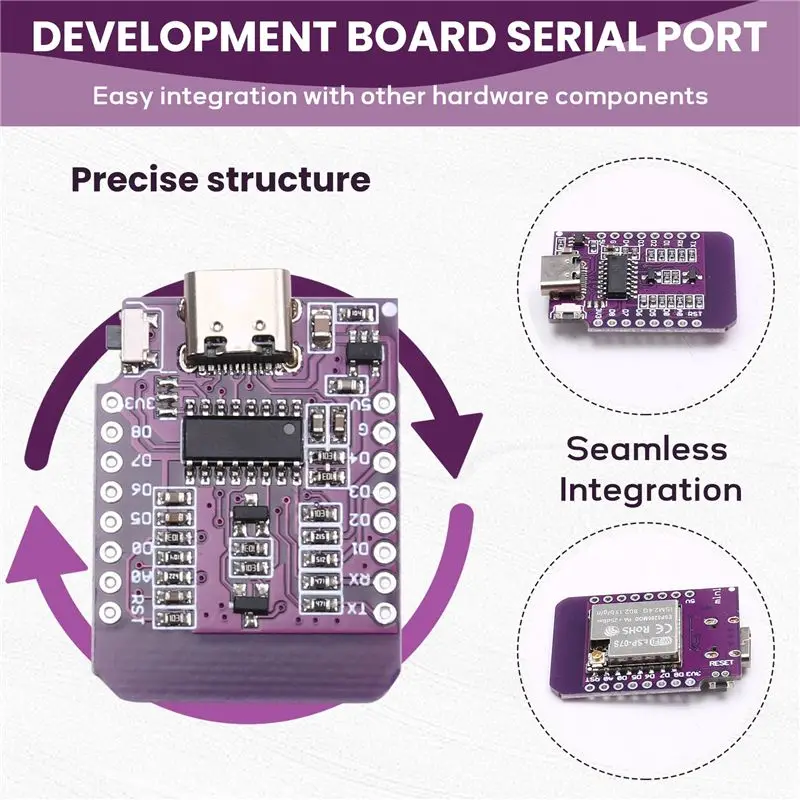 Y23A- D1 MINI Development Board Wifi Wireless Module, ESP-07S Serial Port Iot Compatible Enhanced Connectivity MINI D1 ES