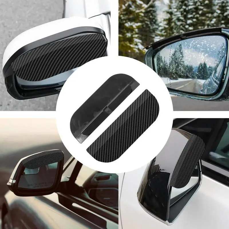 

Mirror Rain Guard Waterproof Car Rearview Mirror Protector Rain Cover Side Mirror Rain Eyebrow With Buckle Design For SUV Truck