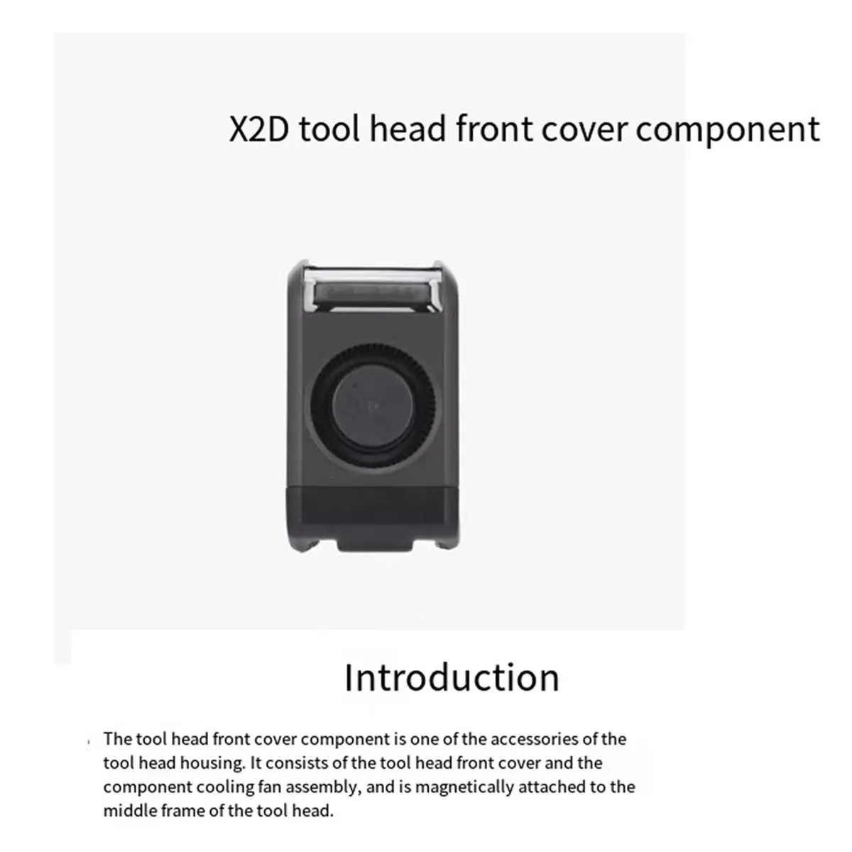 ★♠♥Y1614A Hot Sale-For X2D Toolhead Front Cover Assembly - X2D Tool Head Front Cover Assembly 3D Printed Parts