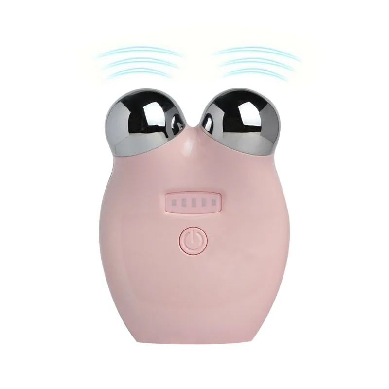 Warm Beauty Instrument Micro Current Skin Rejuvenator Lifting Firming Massager Skin Rejuvenation Lip Face Massager EMS Roller