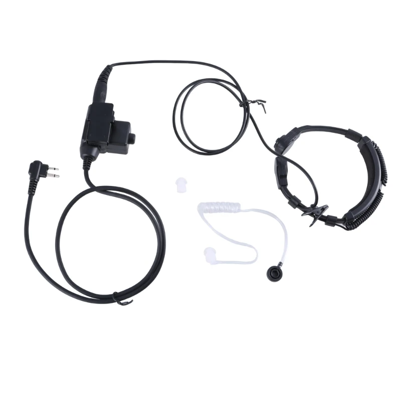 Air Tube Throat Vibration Mic Headsets Earpiece For DEP450 EP450 CP200D CP200