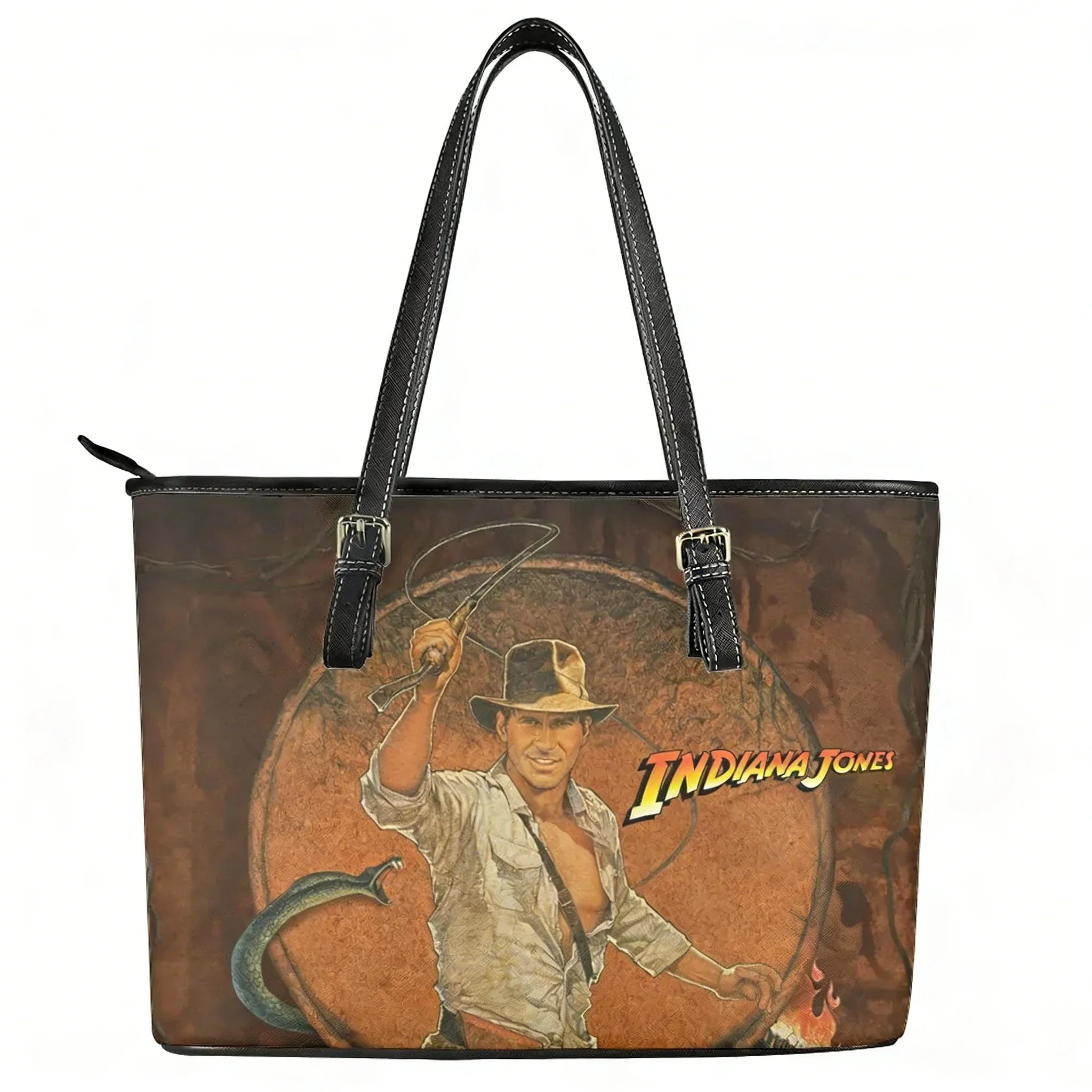 

Сумка-тоут Indiana Jones Raiders of The Lost Ark, изготовленная на заказ, женская/мужская, на плечо, деловая, кожаная, дорожная, подарочная