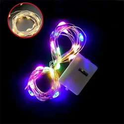 LED Fairy Light String para o Natal, guirlanda alimentada por bateria, luz intermitente, festa de casamento, festival, caixa de presente, decoração lâmpadas