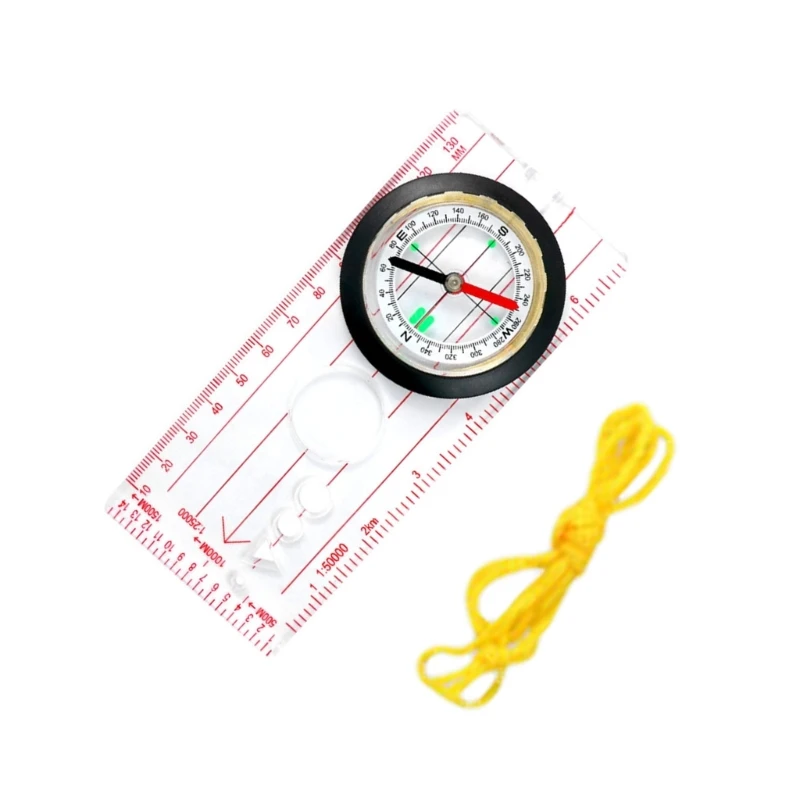 Multifunctional Compasses Ruler for Map Reading Backpacking Camping Orienteering Compasses Survival Navigation Compasses