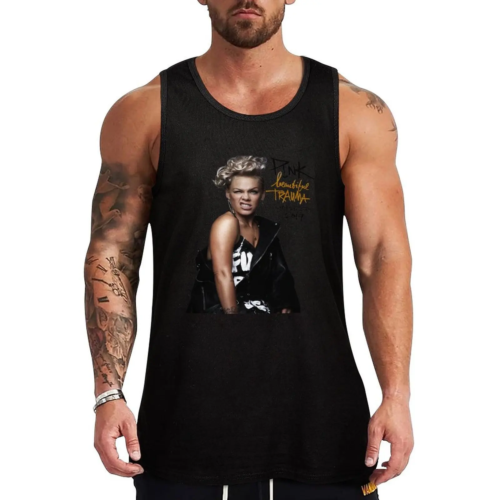 walk me home trauma world pink beautiful trauma tour final 2019 Tank Top anime top sports suits vest for men T-shirt sports walk me home trauma world pink beautiful trauma tour final 2019 Tank Top anime top sports suits vest for men T-shirt sports
