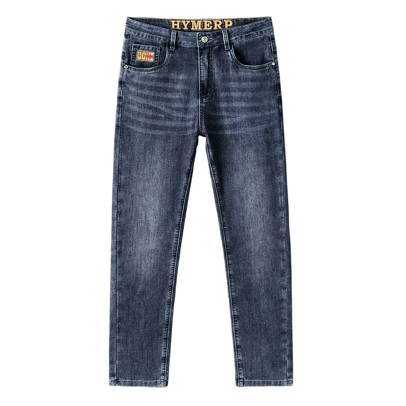 Summer 2026 Men's Ultra-Thin Soft Straight Denim Jeans Premium Luxury Vintage Dark Wash Casual Trousers All Match