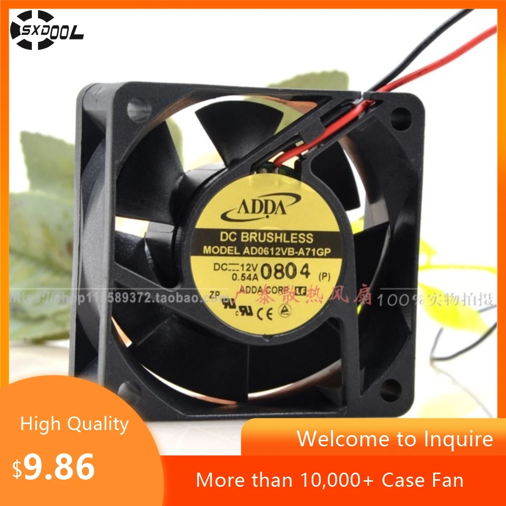 

60 мм Adda AD0612VB-A71GP 12 В 0,54 А 6025 6 см Вентилятор охлаждения корпуса